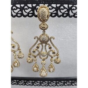 Women’s diamond chandelier wedding earrings‎